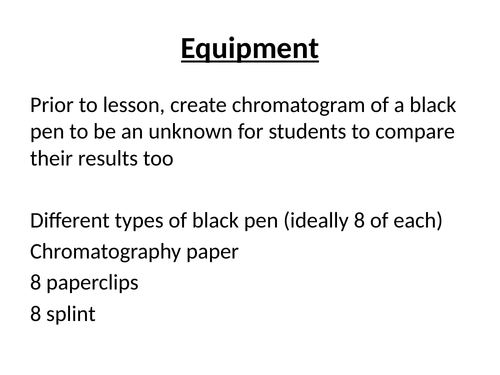 Chromatography KS3