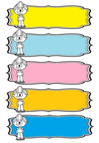 Classroom Labels ( Editable )