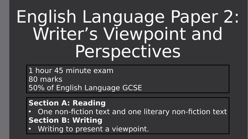 AQA Paper 2: Specimen Material 3 SOL