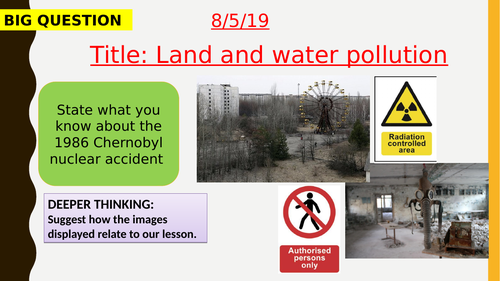 AQA new specification-Land and water pollution-B17.2