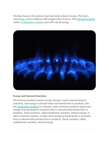 AQA Reaction profiles