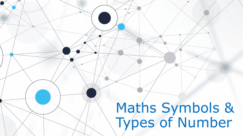 Types of Number and Symbols