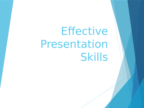 Effective Presentation Skills