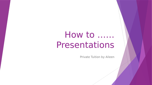 How-to ...Present
