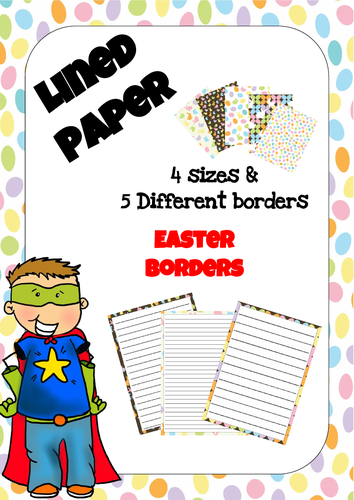 Lined Paper - Easter