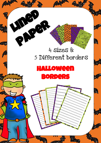 Lined Paper - Halloween