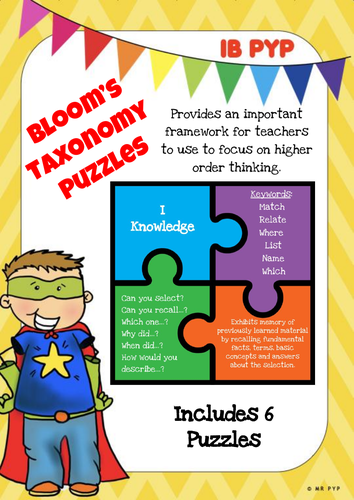 Bloom's Taxonomy Puzzles