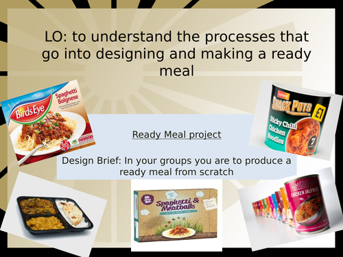 Cover work - Ready meals