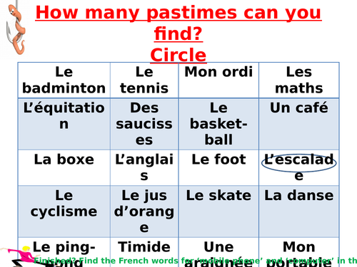 year 7 lesson Mon ordi, mon portable