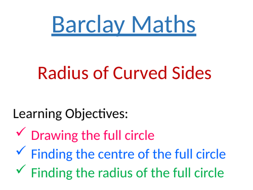 Finding the Radius of a Curved Side