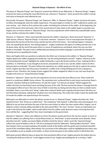 Power and conflict poems themes image