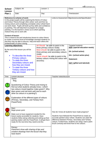 Teaching Colour Theory
