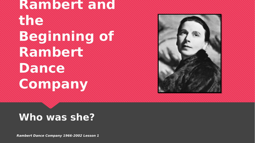 Marie Rambert: History, Influences, Ballet Rambert Pre-1966