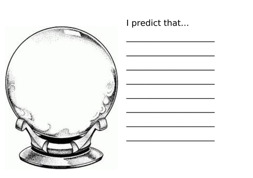 Prediction recording sheet
