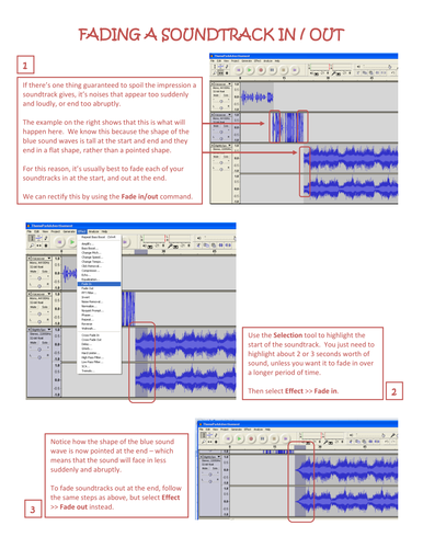 Four tutorials for use with Audacity (II)