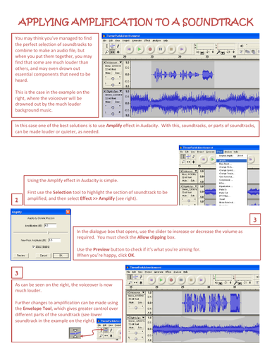 Four tutorials for use with Audacity (III)