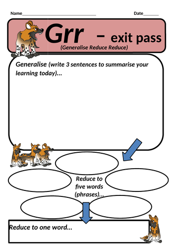 Exit pass - Generalise reduce reduce