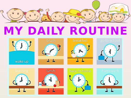 daily routine of a student chart