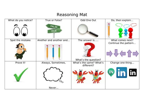 Small Steps to Mastery - Reasoning Mat