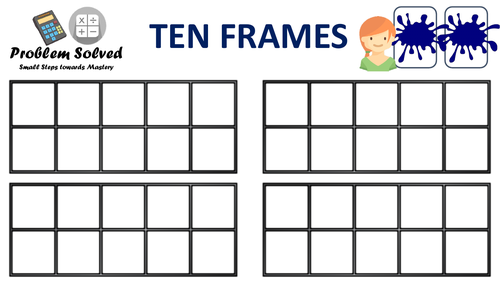 Small Steps to Mastery - Ten frames
