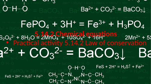 5.14.2 Chemical equations (AQA 9-1 Synergy)