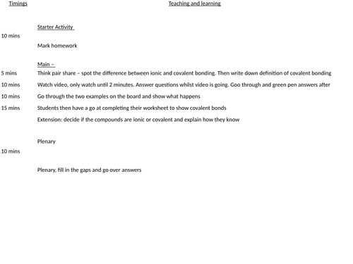 C3.5 covalent bonding - foundation