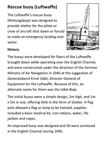 Rescue buoy (Luftwaffe) Handout