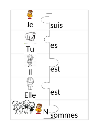 Etre In The Present Tense Full Conjugation Game Teaching Resources