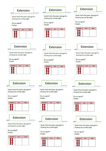 Whole unit of work - Number and Place Value - Year 3