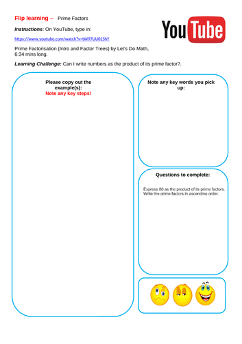 Prime Factors Flip Learning