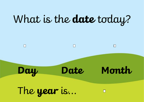 Date and Weather Board