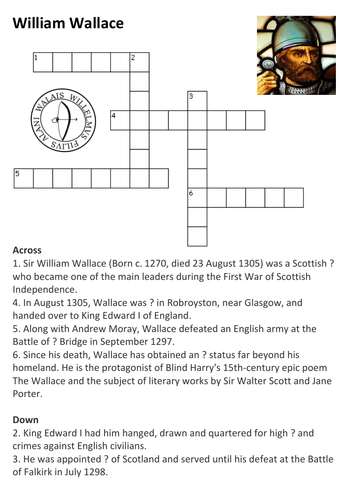 William Wallace Crossword