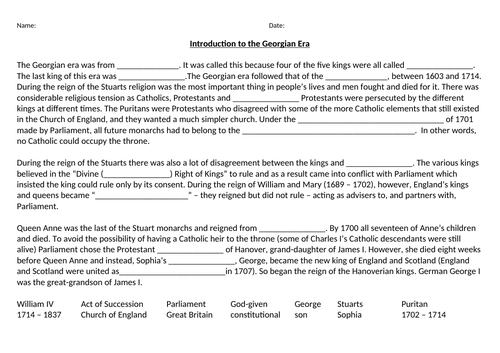History Lesson on the Georgians - Intro