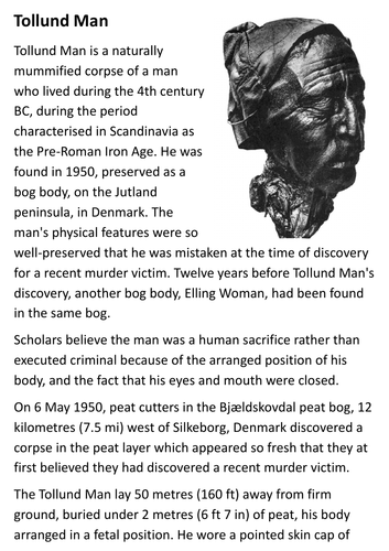 Tollund Man Handout