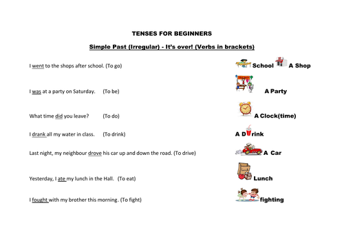 A mat for the Present Progressive tense with phrases