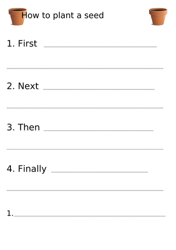 Outdoor Writing Activity - Differentiated