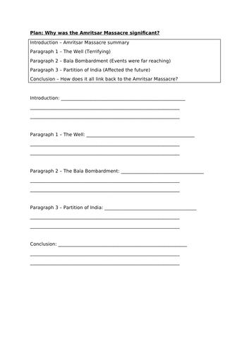 Amritsar Massacre Outstanding Lesson