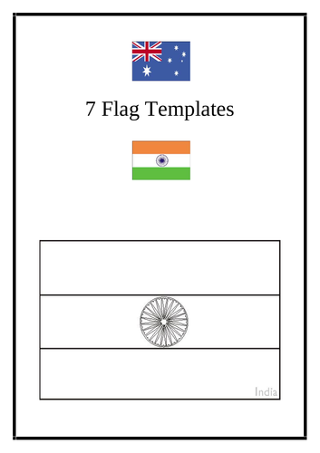 Flags - 7 template sheets