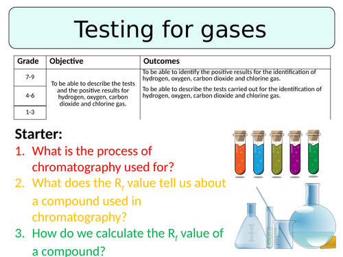 NEW AQA GCSE (2016) Chemistry  - Testing for gases