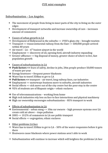 Contemporary Urban Environments examples