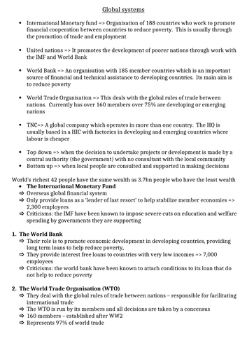 A-Level Geography - GS&G notes