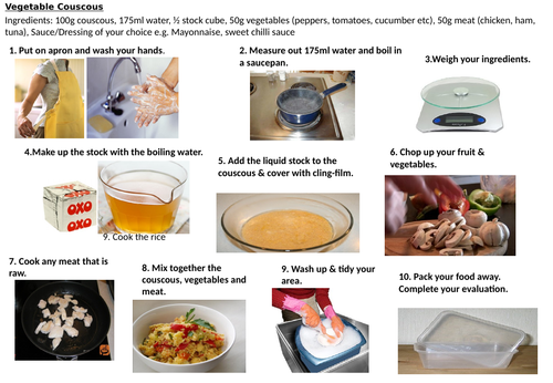 KS3 Step by Step Picture Recipes