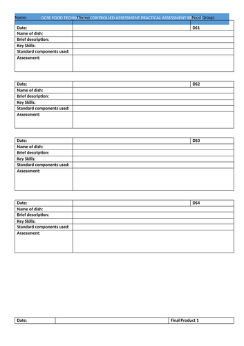 NEA 2 Practical Assessment Record Sheet