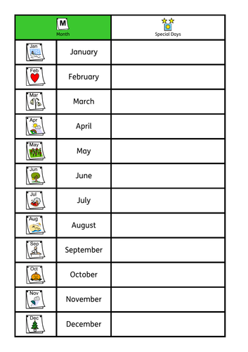 ASD / SEN / KS1 basic time bundle, week days, months, day or night. Sorting / workstation tasks