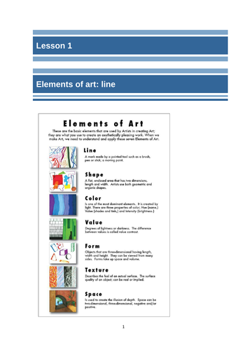 Elements of Art and Principles of Design