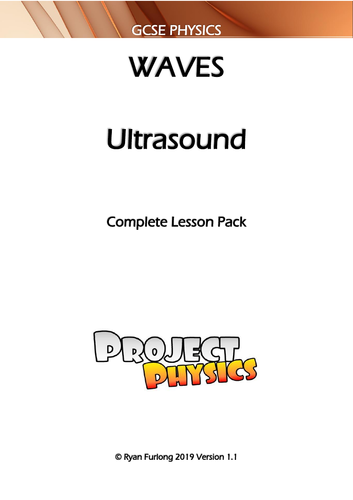 GCSE Physics Ultrasound Waves Complete Lesson Pack (with Practical)