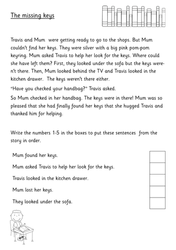 Year 2 - Reading - Sequencing Activities - SATs style