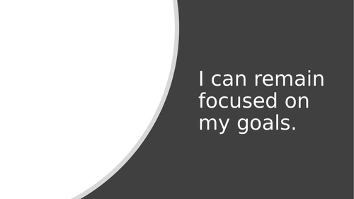 Achieving your goals assembly