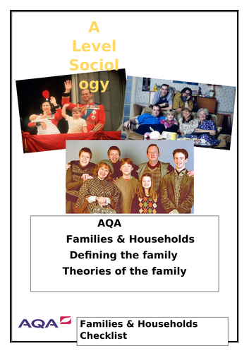Sociology Theories of the Family booklet
