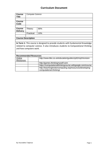 Curriculum Scratch Programming for Year 7 or 8